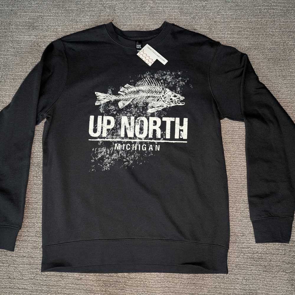 District Black 'Up North Michigan' Graphic Crewneck Sweater
